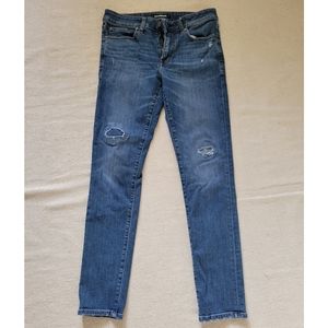 Express mens skinny jeans distressed look medium wash 30 x 32